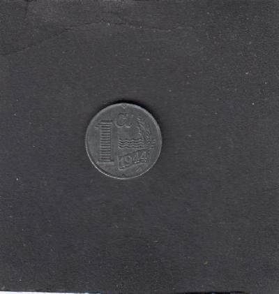 Beschrijving: 1 Cent WILHELMINA 